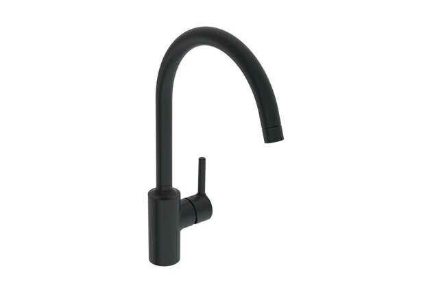 Baterie Hansa Vantis dřezová stojánková černá mat, 5220226733