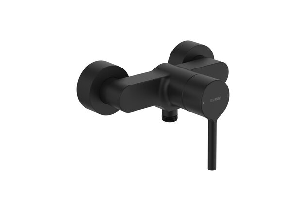 Baterie Hansa Vantis sprchová nástěnná černá mat, 5245016733