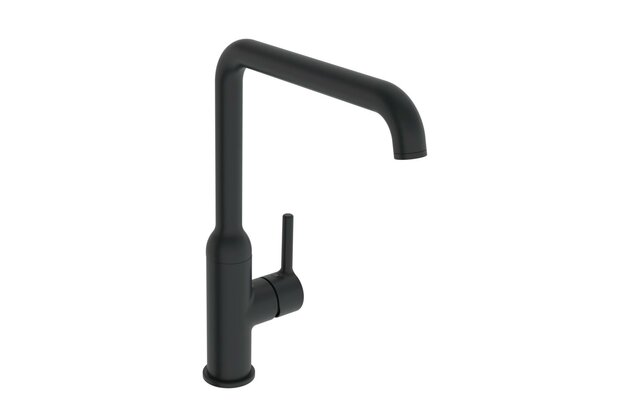 Baterie Hansa Vantis dřezová stojánková pro beztlakové ohřívače vody černá mat, 5422110733