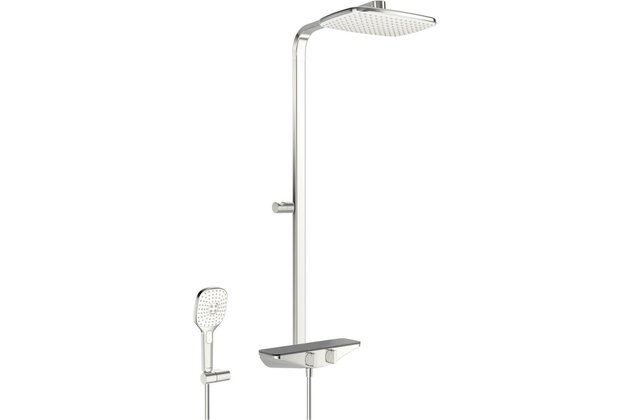 Sprchová souprava Hansa Emotion s dešťovou sprchou chrom/šedá, 5865017184