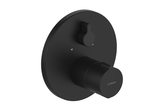 Nadomítkový díl Hansa Home pro podomítkovou vanovou baterii černá mat, 8862904533