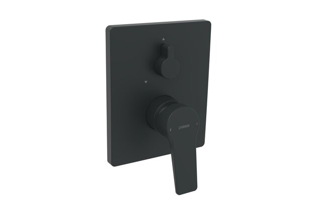 Nadomítkový díl Hansa Twist pro podomítkovou vanovou baterii černá mat, 8984908333