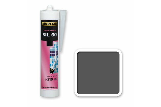 Silikon sanitární Murexin SIL 60 anthrazit 310 ml