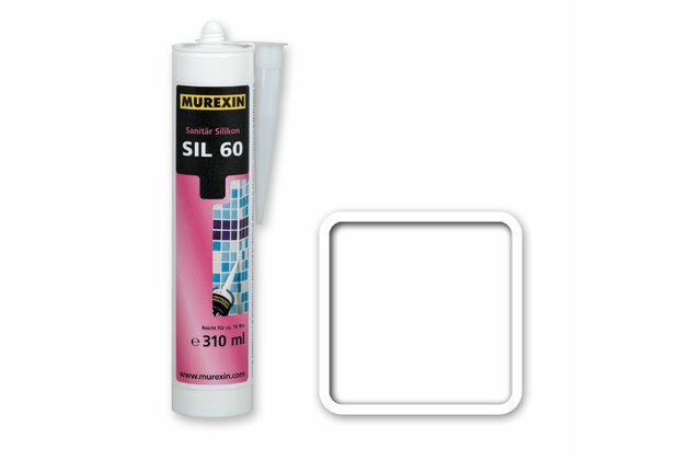 Silikon sanitární Murexin SIL 60 bílá 310 ml