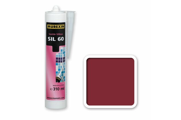 Silikon sanitární Murexin SIL 60 rubinrot 310 ml