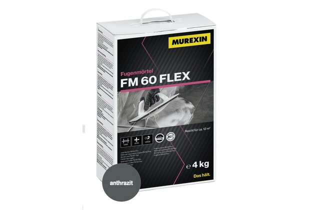Spárovací malta Murexin FM 60 flex anthrazit 4 kg