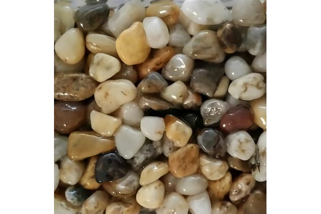 Říční štěrk Murexin 4 - 8 mm žlutošedý plnivo pro kamenný  koberec 25 kg