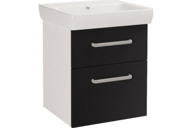 Q Max 600 spodní skříň včetně umyvadla Q 600-ANTRACIT lesk A 60100