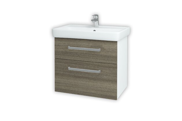 Q Max SZZ2 70 koupelnová skříňka bílá lesk N01 / cafe D03 68410