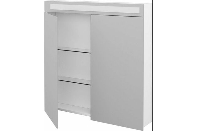 Air80 2D galerka s LED a zásuvkou ZC 40/40 BÍLÁ lesk 69295