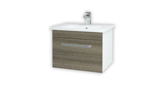 Aston SZZ 60 koupelnová skříňka bílá lesk N01 / cafe D03 130909