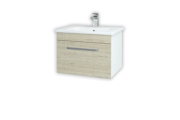 Aston SZZ 60 koupelnová skříňka bílá lesk N01 / oregon D05 130923