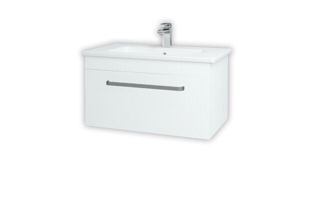 Aston SZZ 80 koupelnová skříňka bílá lesk N01 / bílá vysoký lesk L01 137526