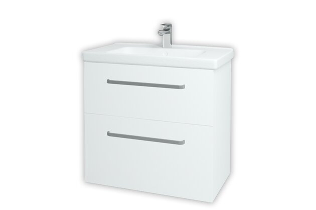 Big Inn SZZ2 80 koupelnová skříňka bílá lesk N01 / bílá vysoký lesk L01 133184