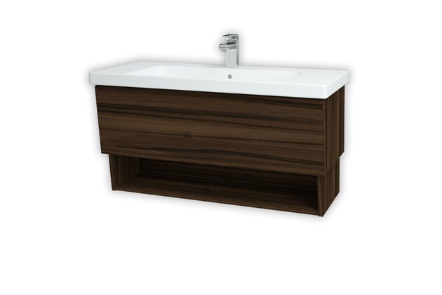 Invence SZZO 100 koupelnová skříňka (umyvadlo Harmonia) ořech D06 / ořech D06 147501