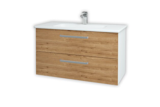 Gio SZZ2 100 koupelnová skříňka bílá lesk N01 / arlington D09 129675