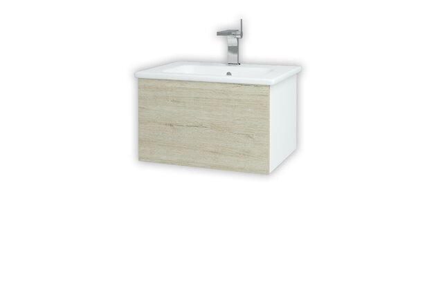 Variante SZZ 60 koupelnová skříňka (umyvadlo Euphoria) bílá lesk N01 / oregon D05 159382