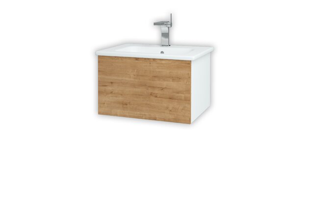 Variante SZZ 60 koupelnová skříňka (umyvadlo Euphoria) bílá lesk N01 / arlington D09 159412