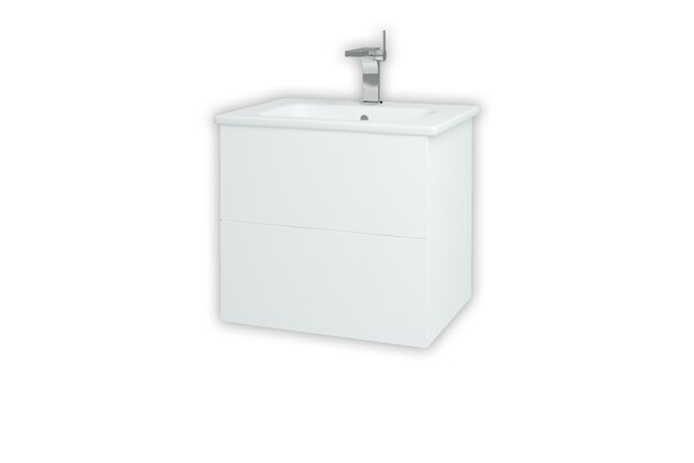 Variante SZZ2 60 koupelnová skříňka (umyvadlo Euphoria) bílá lesk N01 / bílá vysoký lesk L01 159726