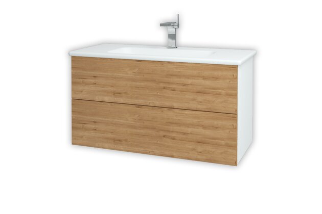 Variante SZZ2 100 koupelnová skříňka (umyvadlo Euphoria) bílá lesk N01 / arlington D09 160807