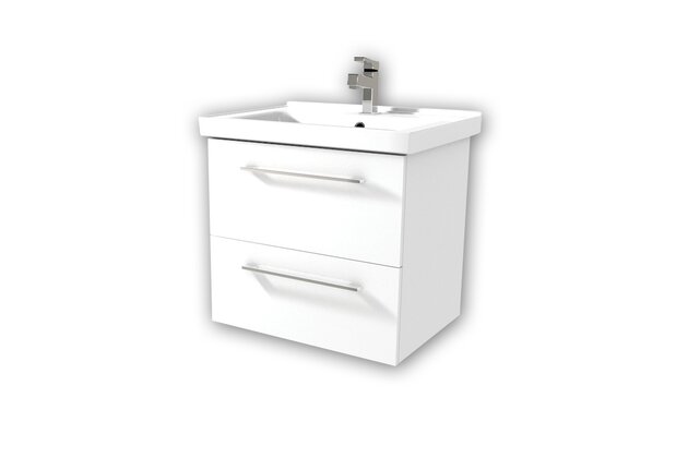 Tomi SZZ2 60 spodní skříňka BÍLÁ lesk/BÍLÁ lesk včetně umyvadla GRACE 60 172251