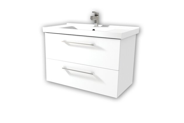 Tomi SZZ2 90 spodní skříňka BÍLÁ lesk/BÍLÁ lesk včetně umyvadla GRACE 90 172282