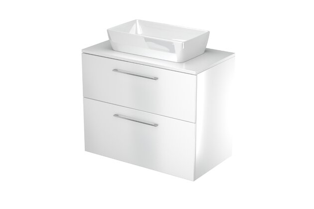 STAR SZZ2 90 BÍLÁ lesk/BÍLÁ lesk s deskou bez výře