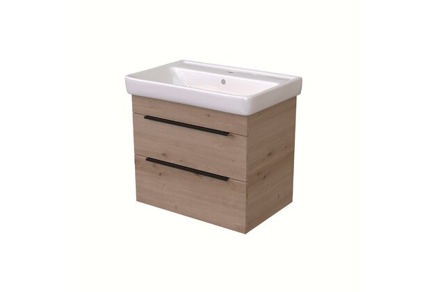 BENU SZZ2 70 spodní skříňka 2-zásuvková KARAMEL/KARAMEL včetně umyvadla Q 70 T07 807498