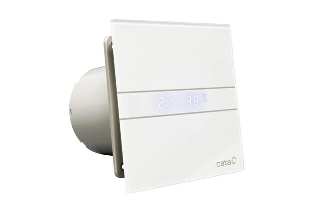 Ventilátor Cata E100 pro průměr odtahu 10 cm, s vlhkostní automatikou, bílá, 00900200