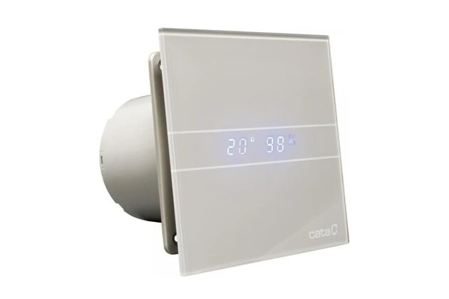 Ventilátor Cata E100 axiální, s vlhkostní automatikou, stříbrná, 00900600