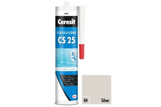 Silikon Ceresit CS 25 04 silver 280ml