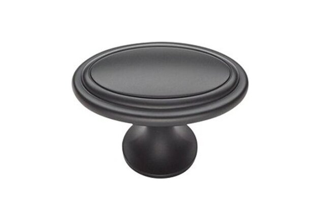 Úchytka EBS Landhaus kovová knoflík, černá, LAND679