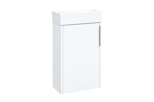 Skříňka EBS City 41 s umyvadlem, bílá lesk, CITY41B