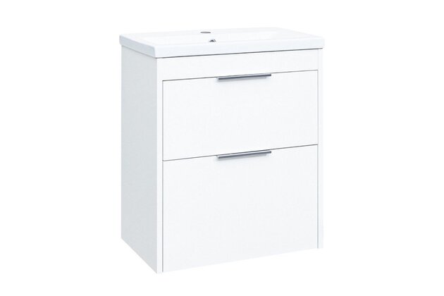 Skříňka EBS City 61 s umyvadlem, bílá lesk, CITY61B