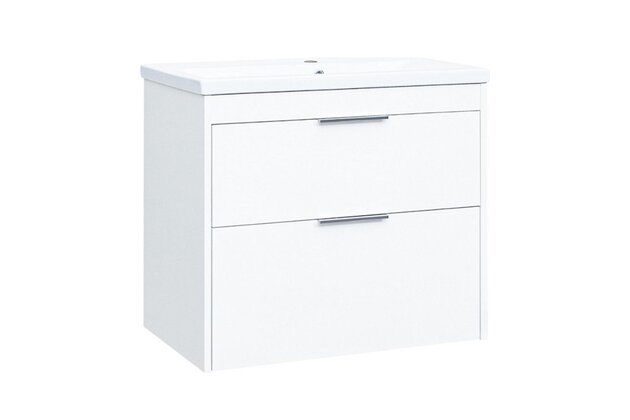 Skříňka EBS City 81 s umyvadlem, bílá lesk, CITY81B