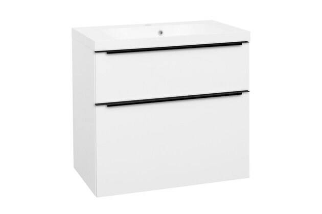 Skříňka EBS Dream 81 s umyvadlem, bílá mat, DREAM81CB
