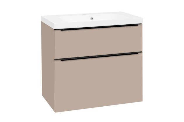 Skříňka EBS Dream 81 s umyvadlem, šedý kámen mat, DREAM81CK