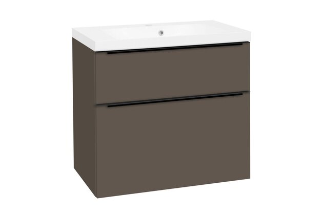 Skříňka EBS Dream 81 s umyvadlem, šedá láva mat, DREAM81CL