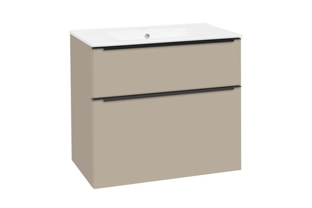 Skříňka EBS Dream 81 s umyvadlem slim, šedý kámen mat, DREAMSL81CK