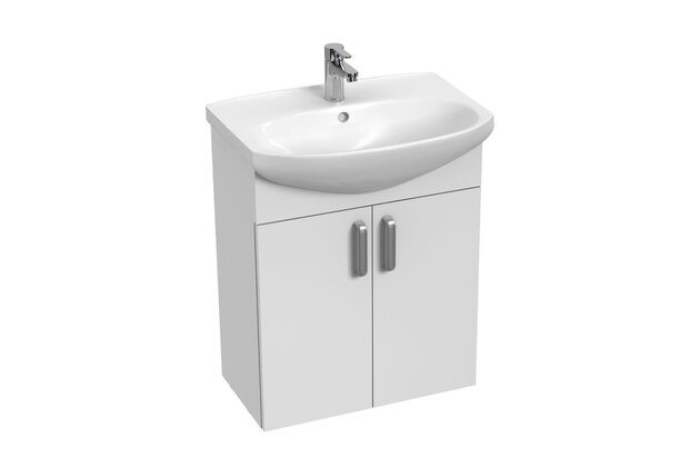 Skříňka EBS Diana New 55 s umyvadlem, bílá, DIANAN55B