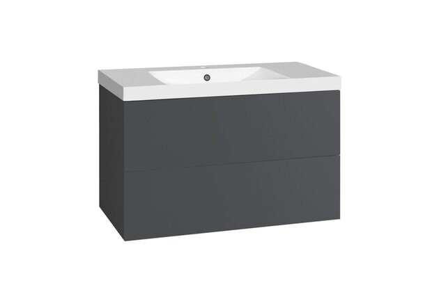 Skříňka EBS Kuba 101 s umyvadlem, antracit, KUBA101A