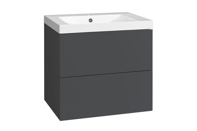 Skříňka EBS Kuba 61 s umyvadlem, antracit, KUBA61A