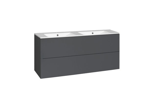 Skříňka EBS Kuba 121 s umyvadlem slim, antracit, KUBASL121A