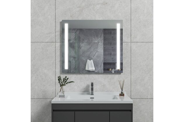 Zrcadlo EBS Mars 80, s LED osvětlením a dotykovými tlačítky, MARSZ8070