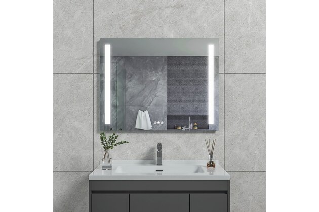 Zrcadlo EBS Mars 90, s LED osvětlením a dotykovými tlačítky, MARSZ9070