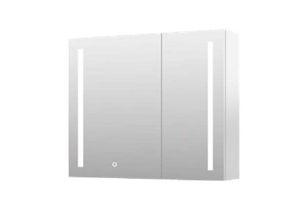 Skříňka EBS Mars 80 zrcadlová, šedá, MARSG80