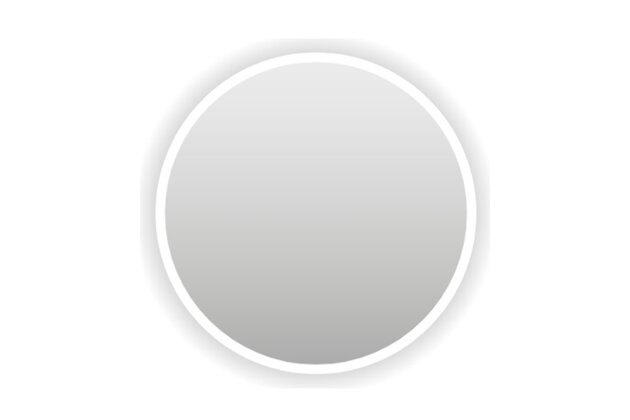 Zrcadlo EBS Naga 80, s LED podsvíceným pískovaným okrajem, NAGA80