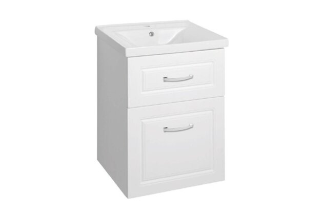 Skříňka EBS Natka 55 s umyvadlem, bílá, NATKA55