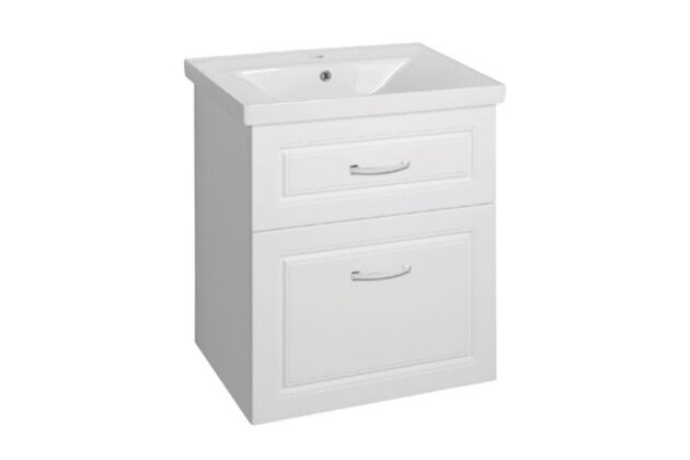 Skříňka EBS Natka 65 s umyvadlem, bílá, NATKA65