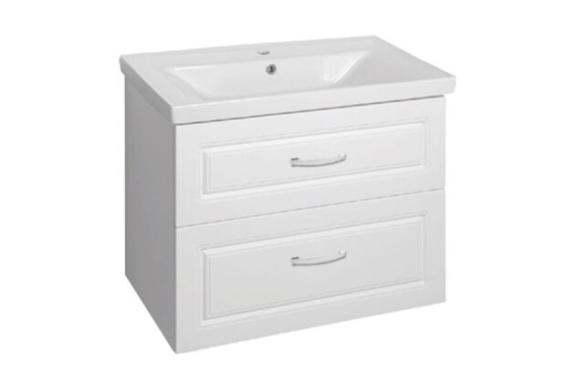 Skříňka EBS Natka 80 s umyvadlem, bílá, NATKA80